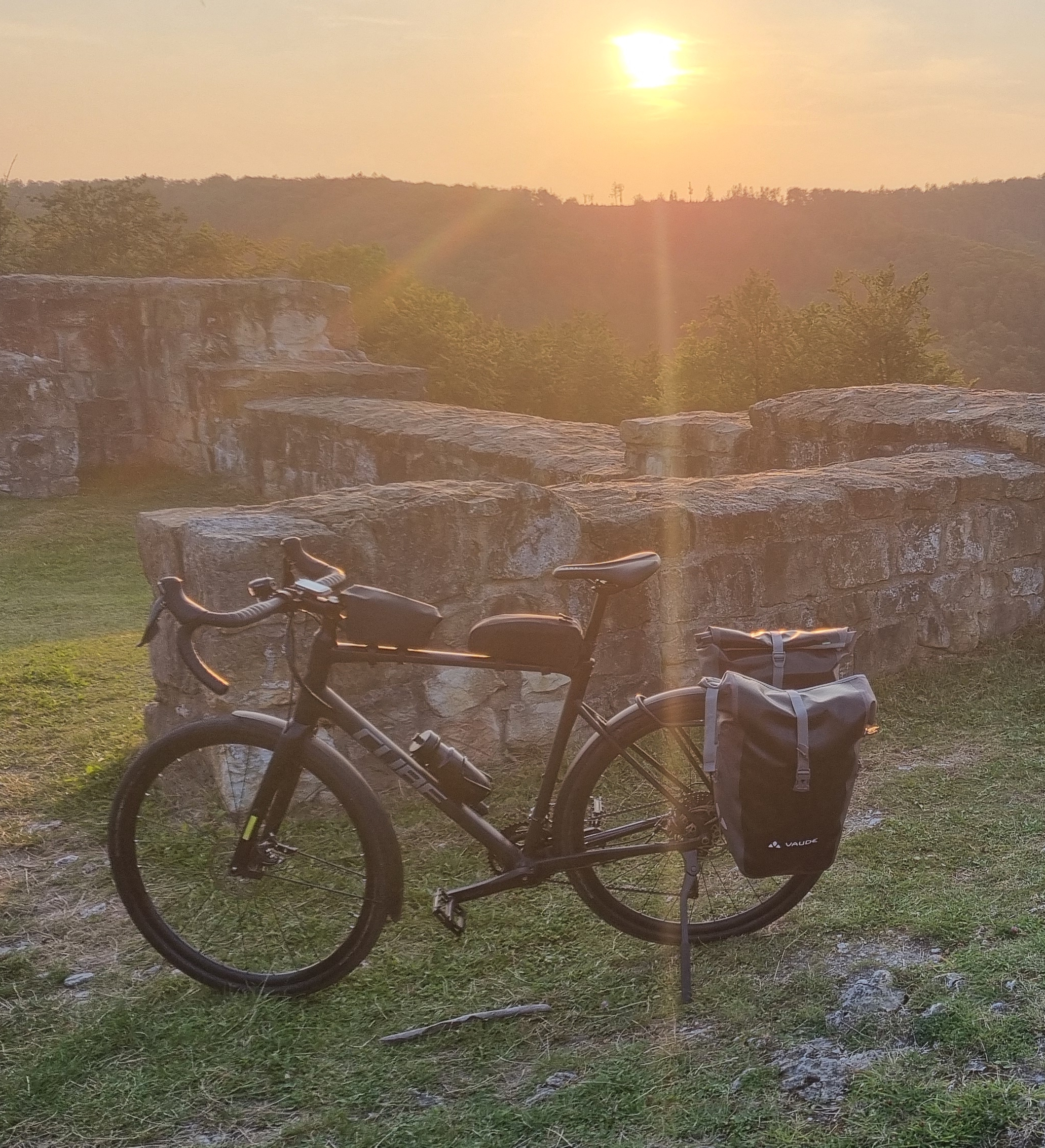 Bikepacking Setup Tagestour Beispiel